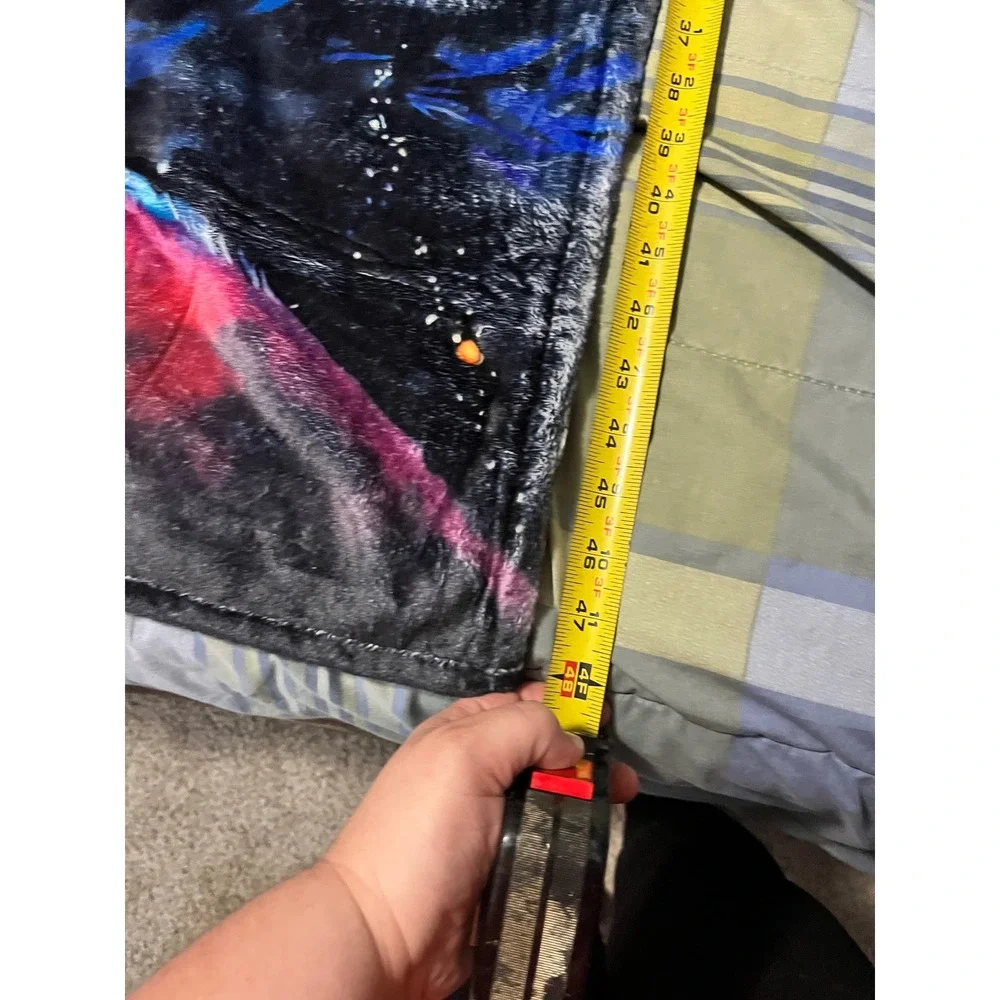 Rick and Morty Galaxy‎ Throw Blanket Psychedelic Space Fleece 48x36 Adult Swim